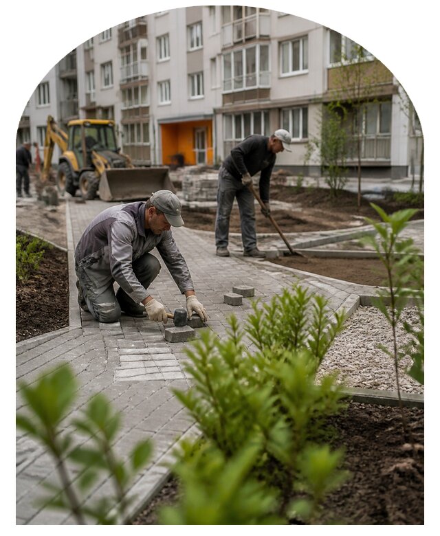 Благоустройство двора многоквартирного дома в Саяногорске